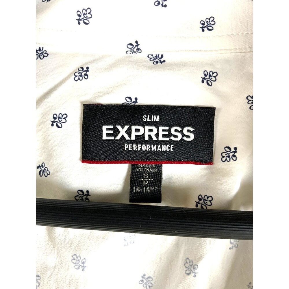 Express Men’s patterned button‑up shirt – Size S - Picture 3 of 9